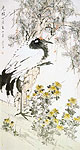 Pine, Crane and Chrysanthemum, Panting of Xu Gu
