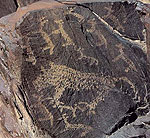 Rocking painting - A tiger of preying, ancient China